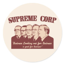 Supreme Corp Round Sticker