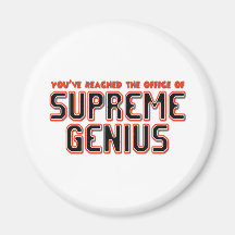 Supreme Genius Refrigerator Magnet