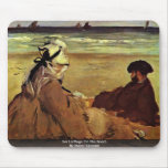 Sur La Plage On The Beach By Manet Edouard mousepads