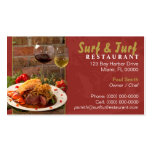 Surf and Turf Restaurant Business Card