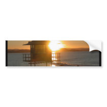 Surf at Sunset Bumper Stickers