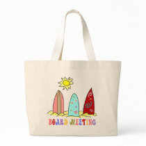 Surf Board Meeting Canvas Bag