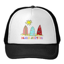 Surf Board Meeting Hats