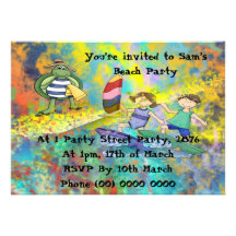 Surf Buddies Invitation