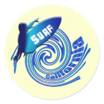 Surf California Californian surfers surfing gifts stickers