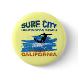 SURF CITY HUNTINGTON BEACH PINBACK BUTTONS