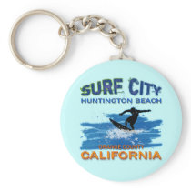 SURF CITY HUNTINGTON BEACH KEYCHAIN