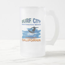 SURF CITY HUNTINGTON BEACH MUGS