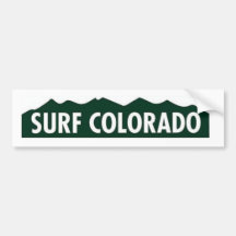 'surf colorado' SURF COLORADO FUNNY COLORADO Bumper Stickers
