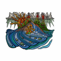 SURF DOG BIG BARRELS  PHOTO SCULPTURE