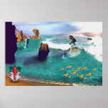 Surf Fun surfing poster posters