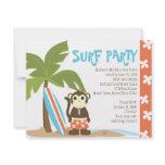 Surf Monkey invitations