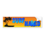 Surf Naked Bumper Sticker bumper stickers