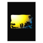 Surf on Beach Sunset Invites