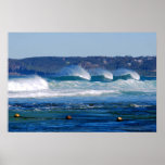 Surf Rolling In - Newcastle Beach NSW Australia posters