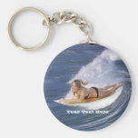 Surf’s Up!  Catch The Wave! Keychain