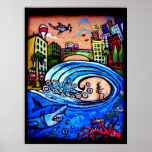 surf shack print