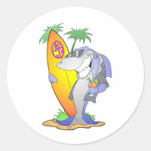 Surf Shark Stickers