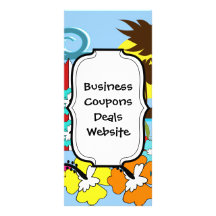 Surf Shop Surfing Ocean Beach Surfboards Palm Tree Full Color Rack Card