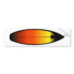 Surfboard Landscape bumper stickers