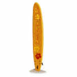 Surfboard with Aloha photo sculptures