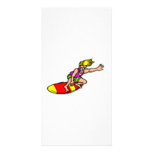 Surfboarding Photo Card Template