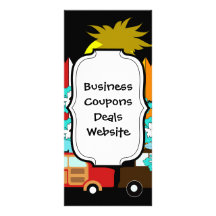 Surfboards Beach Bum Surfing Hippie Vans Personalized Rack Card