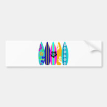 Surfboards Bumper Stickers