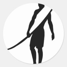 surfer1 round stickers