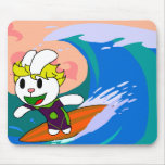 Surfer Bunny Mousepad