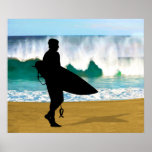 Surfer by Crashing Tube posters