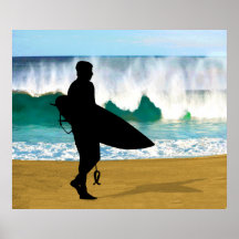 Surfer by Crashing Tube Print