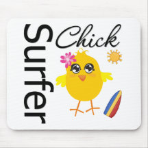 Surfer Chick Mouse Mat