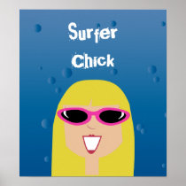 Surfer Chick With Sunglasses