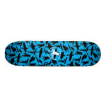Surfer Collage design on blue background Skate Boards