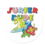 Surfer Dude Stickers