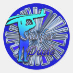 Surfer Dude Sticker