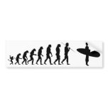surfer_evolution bumper stickers