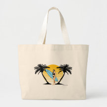 Surfer Girl Canvas Bag
