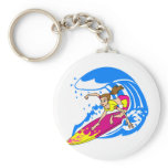 Surfer Girl Key Chain