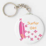 Surfer Girl Keychain
