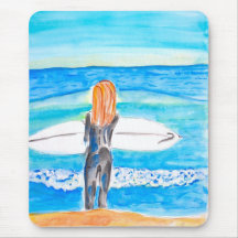 Surfer Girl Mousepad