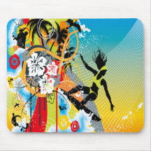 Surfer Girl Mousepad