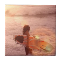 Surfer Girl Tile