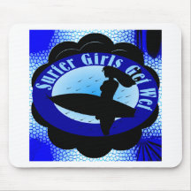 Surfer Girls Get Wet Mousemat