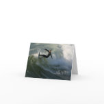 Surfer in a Wetsuit  Greeting Card