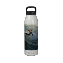 Surfer in a Wetsuit  Water Bottle