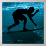 surfer in sea posters