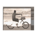 Surfer on Bike postcards