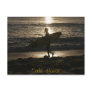 Surfer silhouette Postcard